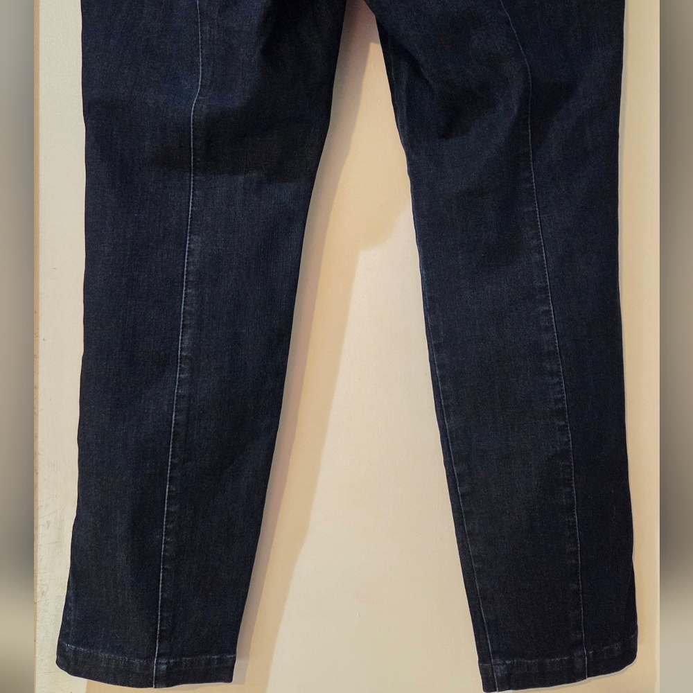 Lafayette 148 New York Murray Pull On Blue Skinny Jeans, Size L - Picture 13 of 13
